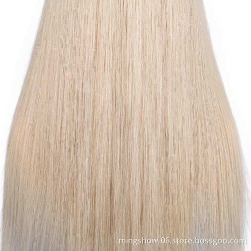 High quality 24"blonde Hairdressing Training Head Mannequin 30% Real Human Hair + Free Clamp Wholesale